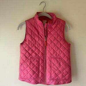 CrewCuts pink puffer vest